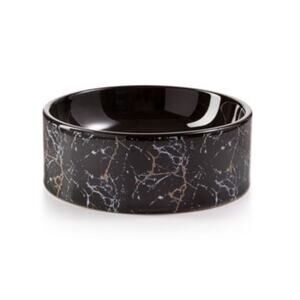 Lacourte Pet Marble pet Bowl-Black